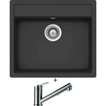 Granitový dřez Granitový dřez SET Schock MONO N-100 Dusk + Schock EVINAS 577120 nerez