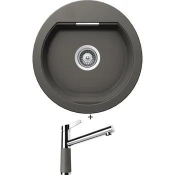 Granitový dřez Granitový dřez SET Schock MONO R-100 Silverstone + Schock SC-510 554000 Silverstone