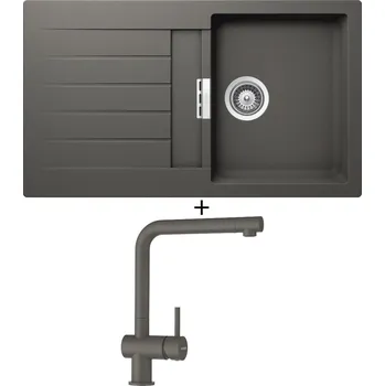 Granitový dřez Granitový dřez SET Schock SIGNUS D-100 Silverstone + Schock EPOS 540027 Silverstone