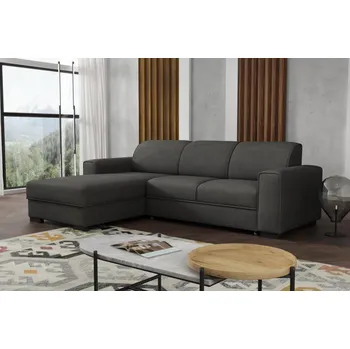 Obývací stěna Sedací souprava Lubor L tmavě šedá