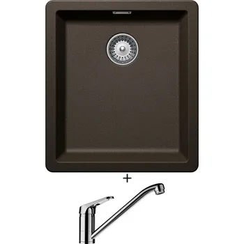 Granitový dřez Granitový dřez SET Schock GREENWICH N-100S Bronze + Schock COSMO 525001 chrom