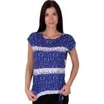 Dámské vzorované tričko Lui-v fialová Babell Barva/Velikost: fialová / XL/XXL