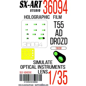 Plastikový model SX-ART 1/35 Holographic film T-55AD 'Drozd' (TAKOM)