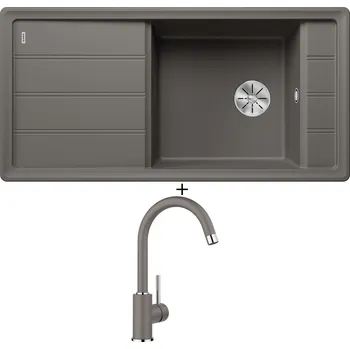 Granitový dřez Granitový dřez SET Blanco FARON XL 6 S šedá vulkán 527265 + Blanco MIDA šedá vulkán 526965