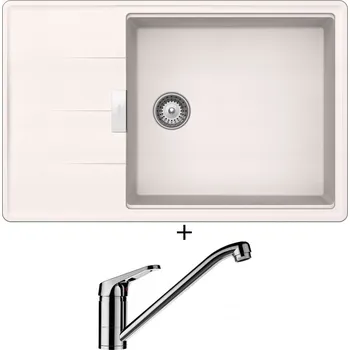 Granitový dřez Granitový dřez SET Schock TIA D-100LS Polaris + Schock COSMO 525001 chrom