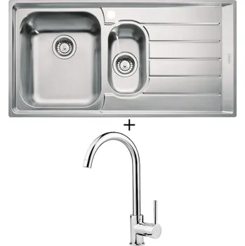 Nerezový dřez Nerezový dřez SET Franke NEX 651/2 + Deante ASTER 062 M chrom