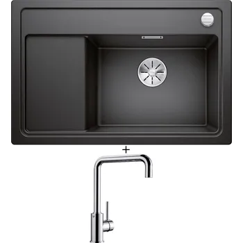 Granitový dřez Granitový dřez SET Blanco ZENAR XL 6 S Compact antracit 523774 + Blanco MILI chrom 519413
