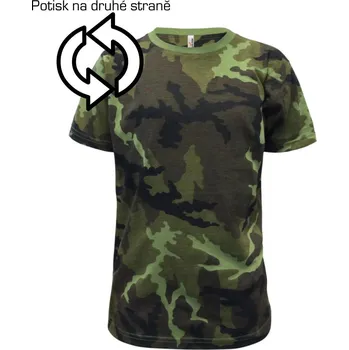 Chlapecké tričko Family Team-táta, máma, dítě - Dětské maskáčové triko - 146 cm/10 let ( Zelený maskáč )