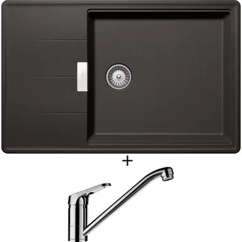 Granitový dřez Granitový dřez SET Schock TIA D-100LS Stone + Schock COSMO 525001 chrom