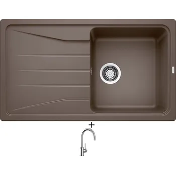 Granitový dřez SET Blanco SONA 5 S kávová 519679 + Blanco MIDA-S chrom 521454