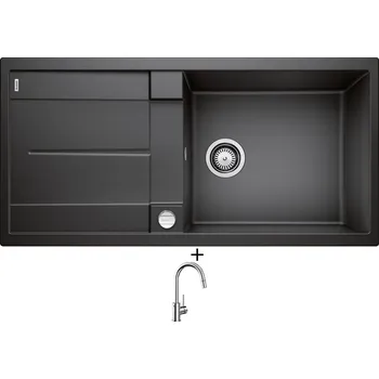 Granitový dřez Granitový dřez SET Blanco METRA XL 6 S antracit + excentrické ovládání + Blanco MIDA-S chrom 521454