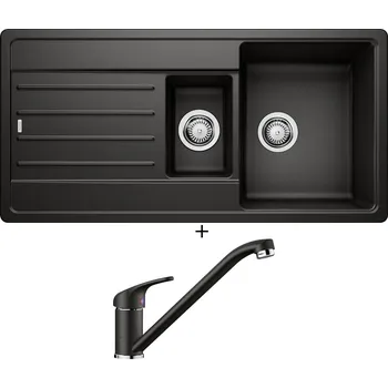 Kuchyňský dřez Granitový dřez SET Blanco LEGRA 6 S černá 526086 + Blanco DARAS černá 526152