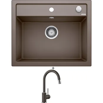 Granitový dřez SET Blanco DALAGO 6 kávová s excentrem 515066 + Blanco MIDA-S kávová 521461