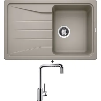 Kuchyňský dřez Granitový dřez SET Blanco SONA 45 S tartufo 519669 + Blanco MILI chrom 519413