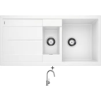 Granitový dřez Granitový dřez SET Blanco METRA 6 S bílá 513223 + Blanco MIDA-S chrom 521454