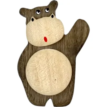 Dekorativní magnet 2Kids Toys Dřevěná magnetka velká Hroch