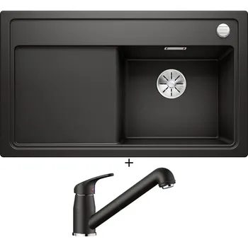Granitový dřez Granitový dřez SET Blanco ZENAR 45 S černá 526037 + Blanco DARAS-S černá 526153