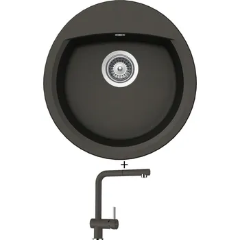 Granitový dřez Granitový dřez SET Schock MANHATTAN R-100 Asphalt + Schock EPOS 540120 Asphalt
