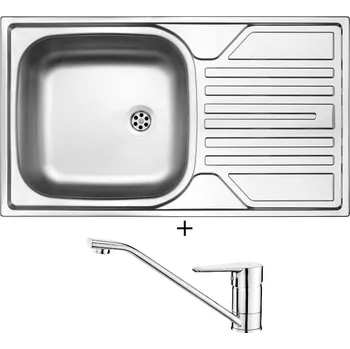 Nerezový dřez Nerezový dřez SET Deante LEGATO ZEL 0110 nerez + Deante CORIO BFC 060M chrom