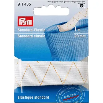 PRYM Pruženka standardní, 20 mm, bílá, 1 m