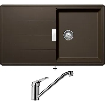 Granitový dřez Granitový dřez SET Schock TIA D-100 Bronze + Schock COSMO 525001 chrom