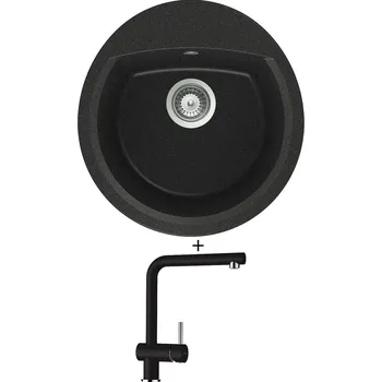 Granitový dřez Granitový dřez SET Schock MANHATTAN R-100 Onyx + Schock EPOS 540120 Onyx