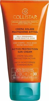 Přípravek na opalování Collistar Active Protection Sun Cream Face-Body opalovací krém pro citlivou pokožku 150 ml