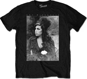 Pánské tričko Rock Off Amy Winehouse Flower Portrait  AMYTS02MB