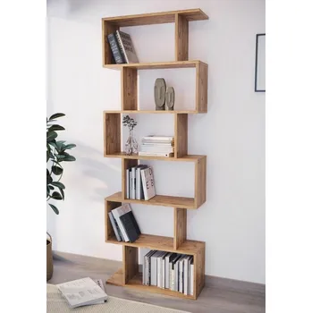 regál Policový regál ANDREW 6 barva borovice