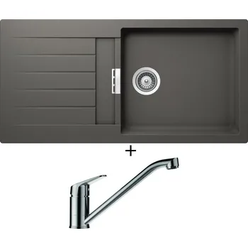 Granitový dřez Granitový dřez SET Schock SIGNUS D-100L Silverstone + Schock EVINAS 577000 nerez