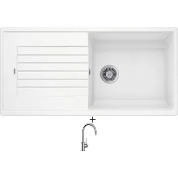 Granitový dřez Granitový dřez SET Blanco ZIA XL 6 S bílá 517571 + Blanco MIDA-S chrom 521454