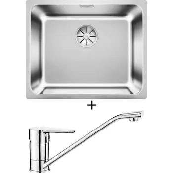 Nerezový dřez Nerezový dřez SET Blanco SOLIS 500-IF nerez kartáčovaný 526123 + Deante CORIO BFC 060M chrom