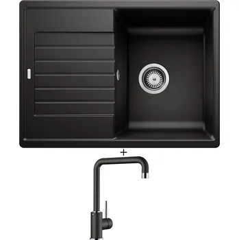 Granitový dřez Granitový dřez SET Blanco ZIA 45 S Compact černá 526009 + Blanco MILI černá 526159