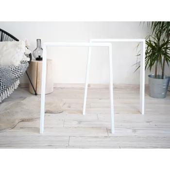 Stolová podnož Treesome Úzká Železná Industrial Podnož Stolová Noha do A 1ks Bílá 90x72 cm