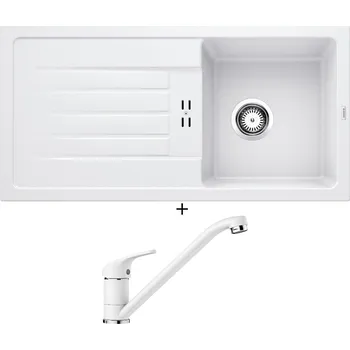 Kuchyňský dřez Granitový dřez SET BLANCO FAVUM 45 S bílá 524229 + Blanco DARAS bílá 517724
