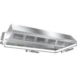 G.Gastro Stropní digestoř 1,4 m - s filtrem a svítidlem