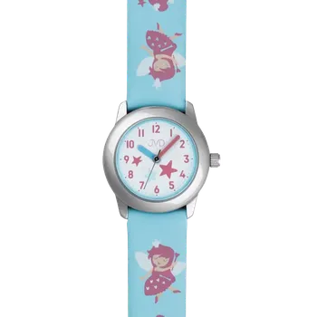 Hodinky JVD Dětské dívčí modré hodinky s vílami JVD J7223.6