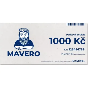 Dárkový potravinový koš Mavero Dárkový poukaz pro muže 1000 kč