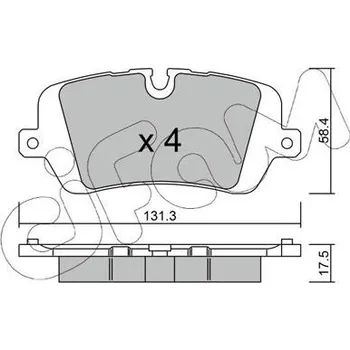 Auto-moto Sada brzdových destiček, kotoučová brzda CIFAM 822-1025-0