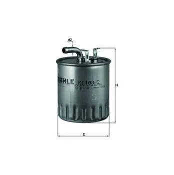 Filtr do auta palivovy filtr MAHLE KL 100/2