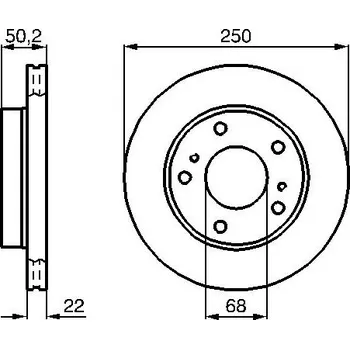 Brzdový kotouč Brzdový kotouč BOSCH 0 986 478 685