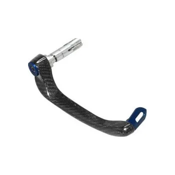 Lever guard ACCOSSATO with blue eyelet and insert right, carbon DE011B-12