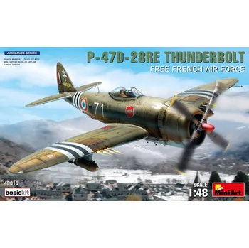 Plastikový model 1:48 Republic P-47D-28RE Thunderbolt, Free French AF (basic kit)