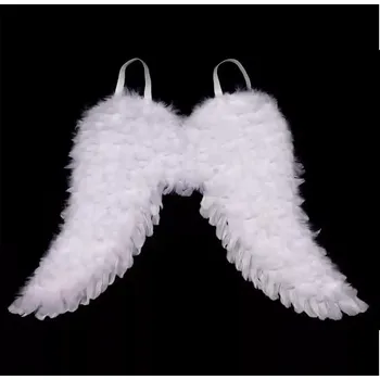 Vánoční dekorace Andělská křídla z peří bílá AK1908-WH - SLEVA 3% s kodem radost25