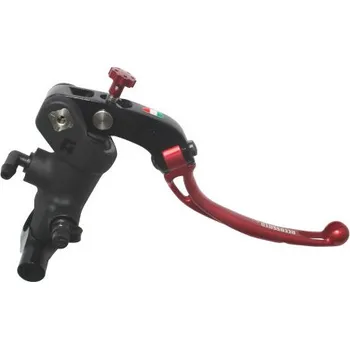 Radial brake master cylinder ACCOSSATO 19 x 17-18-19 with folding lever,red PC008R-L-PRS-RST