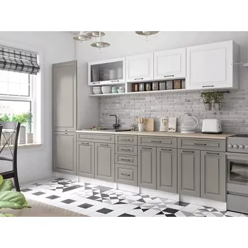 Kuchyňská linka Kuchyňská linka Brigita 300 bílá/kámen MAT - doprava zdarma - SLEVA 3% s kodem radost25