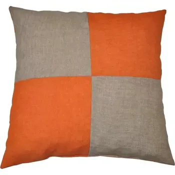 Polštář Polštářek - tmavě béžová/oranžová - SLEVA 3% s kodem radost25