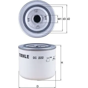 Filtr do auta Olejový filtr MAHLE OC 222