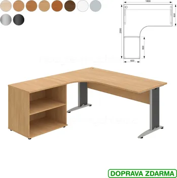 CE 1800 60 H P Hobis Cross - Stůl se skříňkou