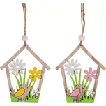 Dekorace ptačí budka (2ks) VEL7018 - SLEVA 3% s kodem radost25